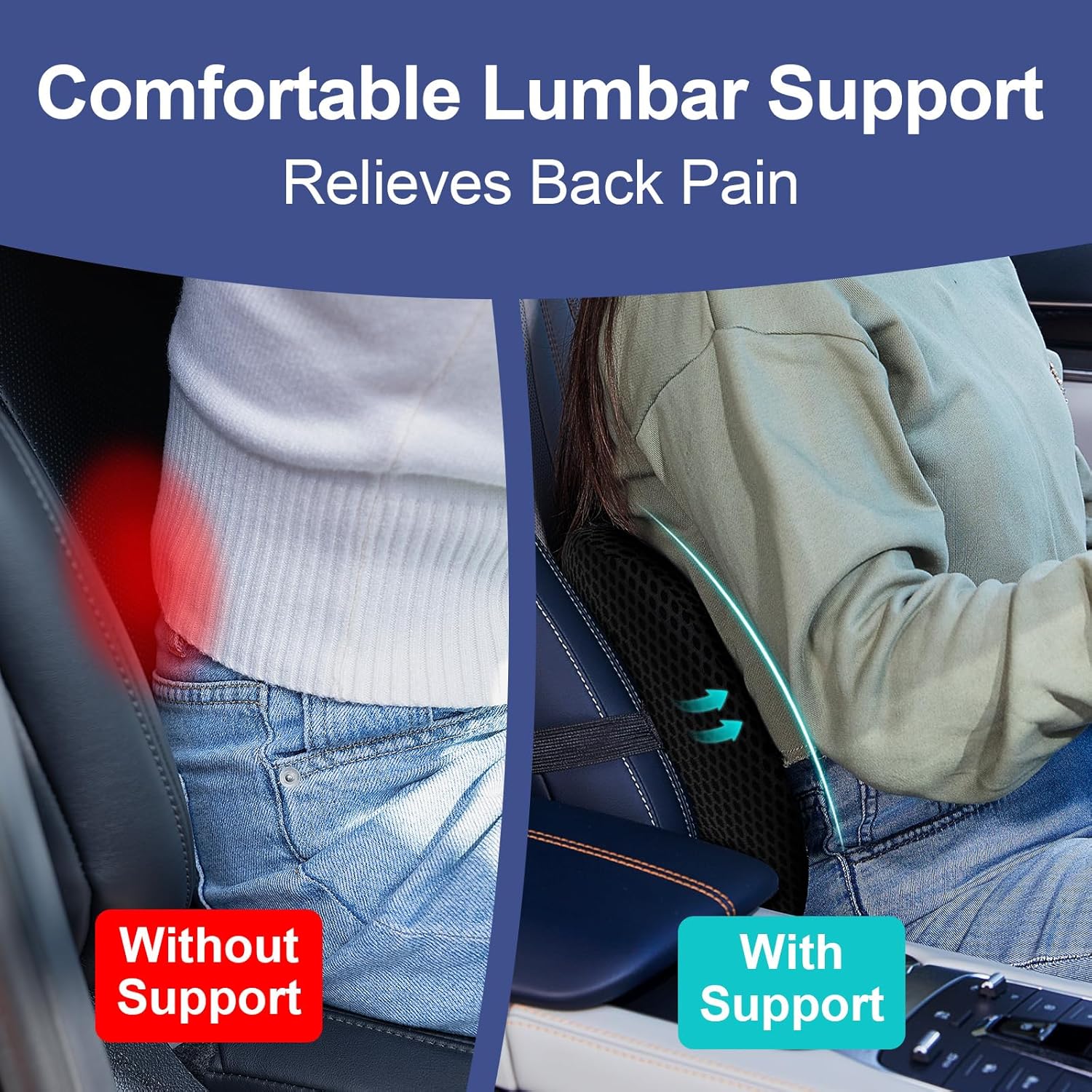 Ergonomic Lumbar Support Pillo - огляд і ціна Posture Corrector Back