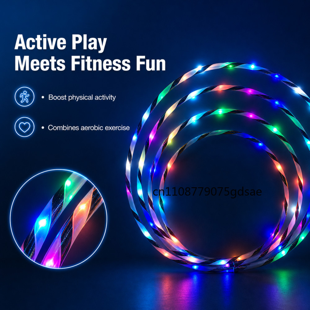 60-90cm LED Glow Sport Hoop fo - огляд і ціна Gymnastics Rings