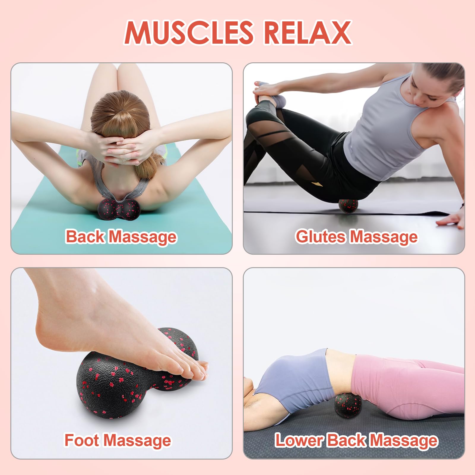 Hollow Yoga Roller Massage Pea - огляд і ціна Yoga Fitness Body