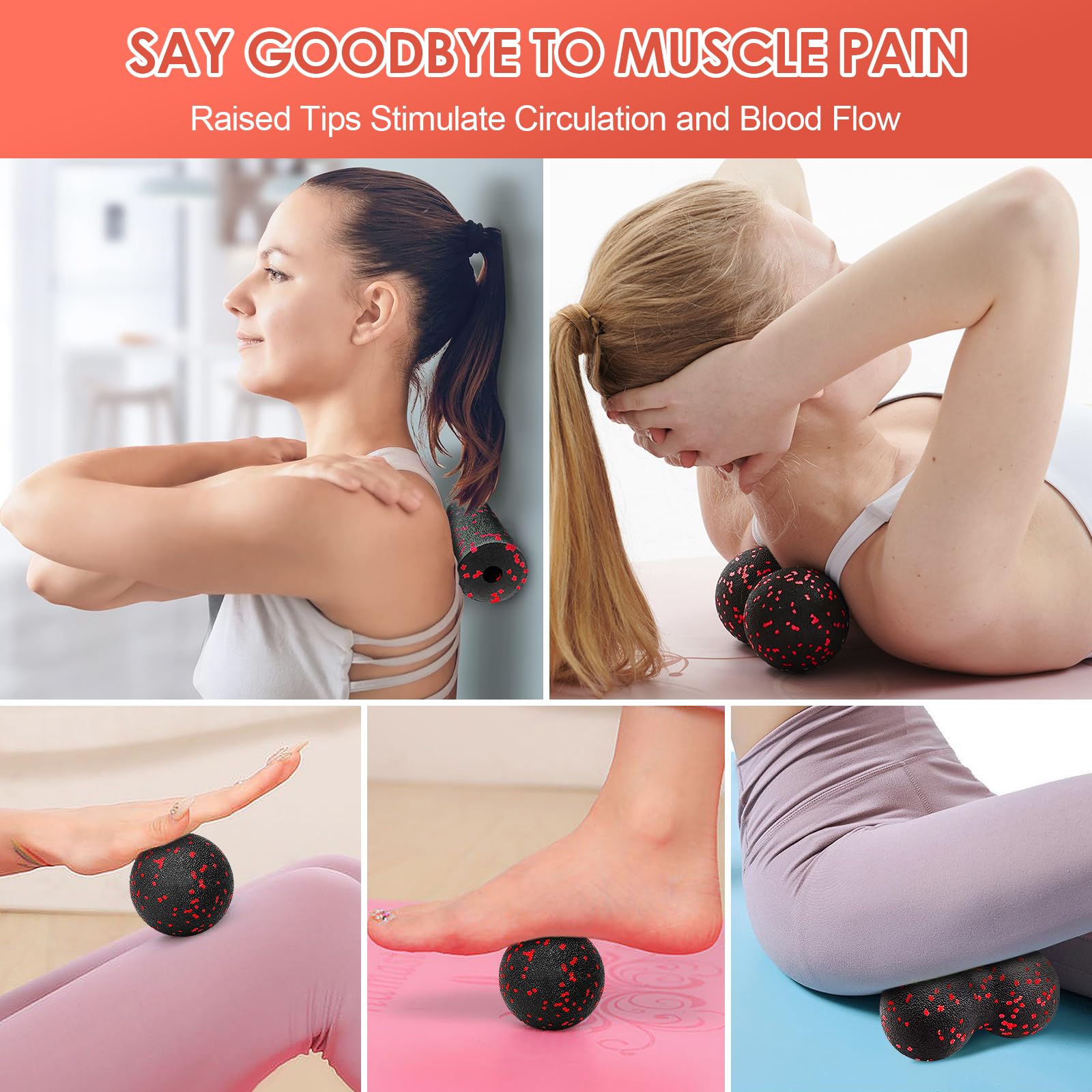 Hollow Yoga Roller Massage Pea - огляд і ціна Yoga Fitness Body