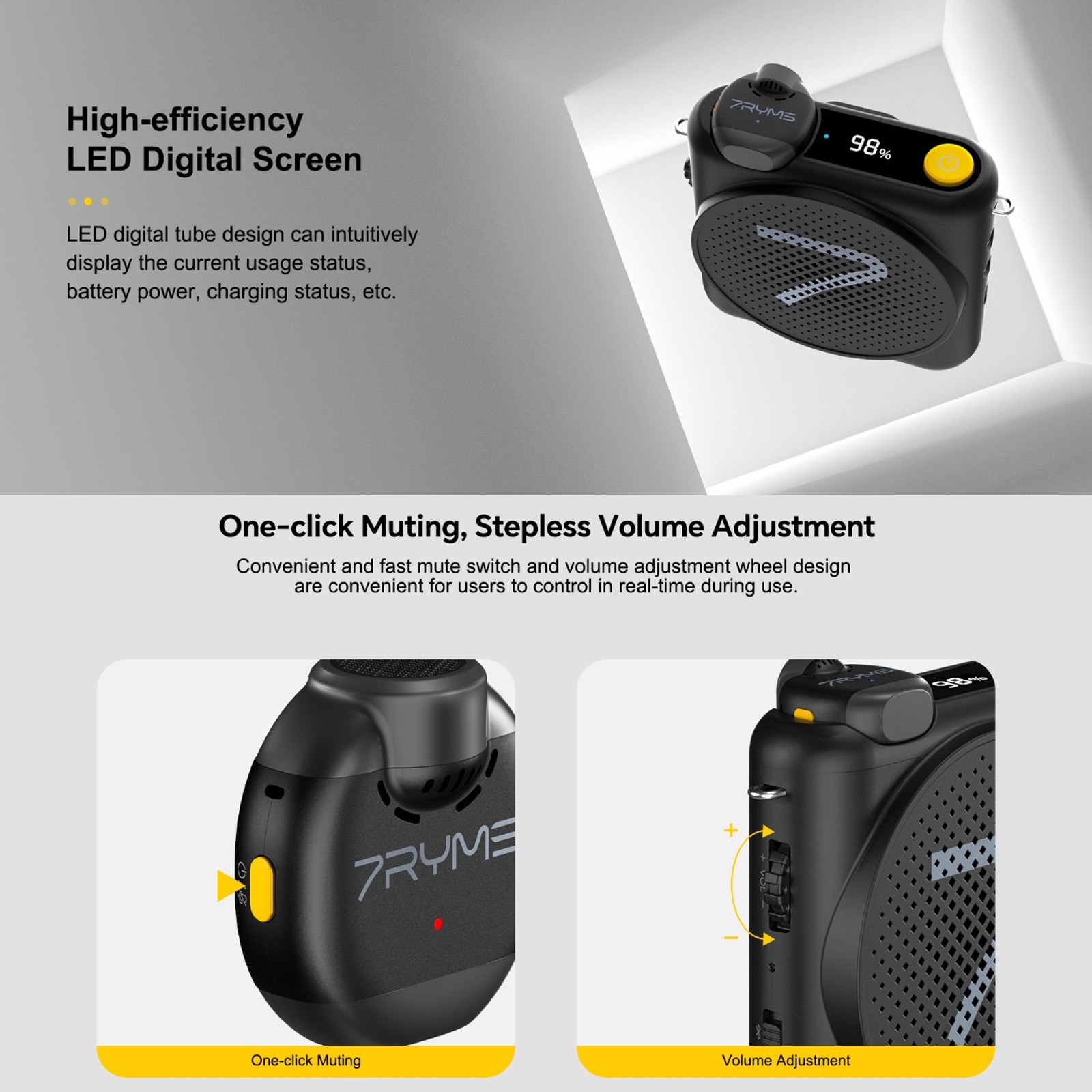 7RYMS WA2 Portable Voice Ampli - огляд і ціна Yoga Fitness Teacher